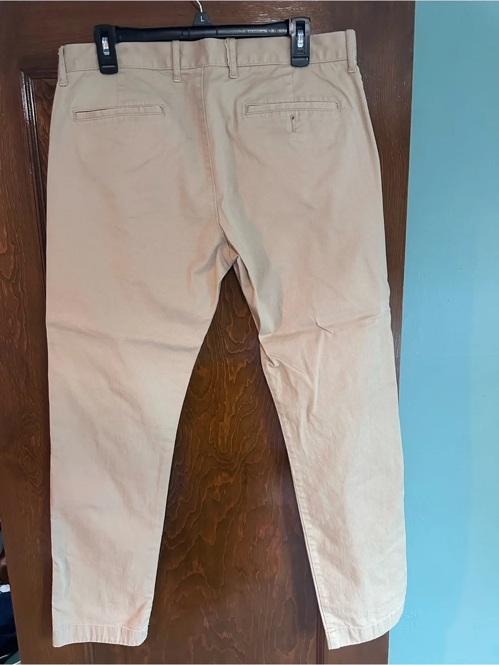 Men's Beige Chino Pants - Slim Straight Fit